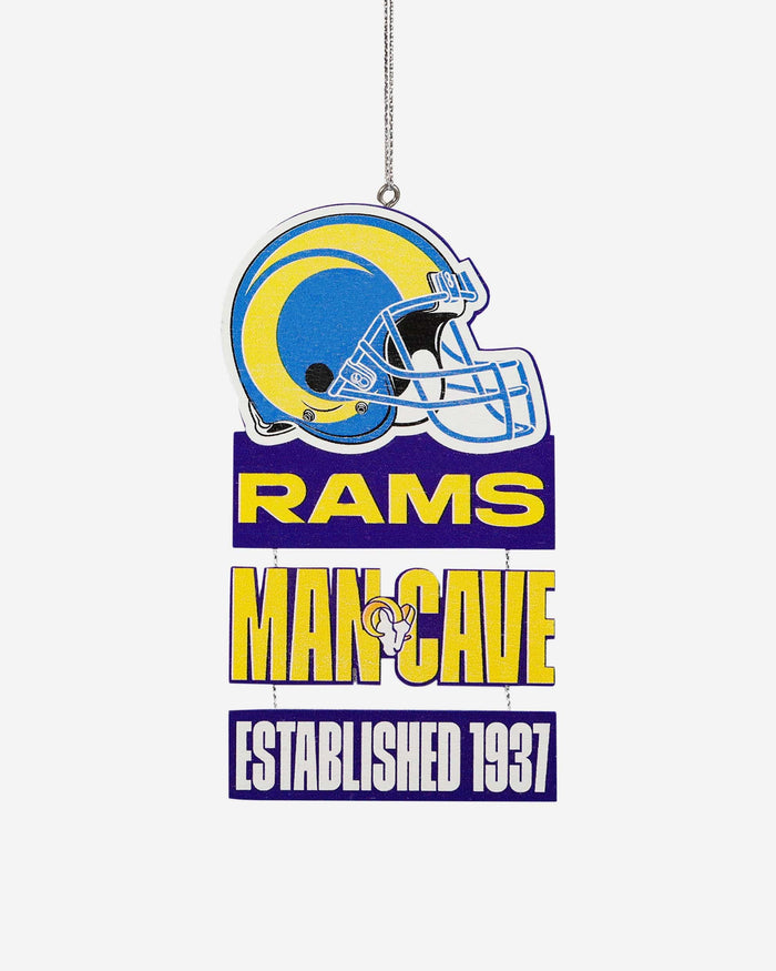 Los Angeles Rams Mancave Sign Ornament FOCO - FOCO.com