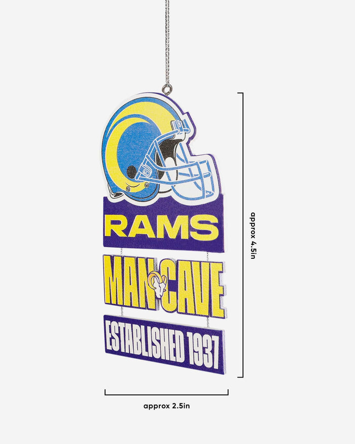 Los Angeles Rams Mancave Sign Ornament FOCO - FOCO.com