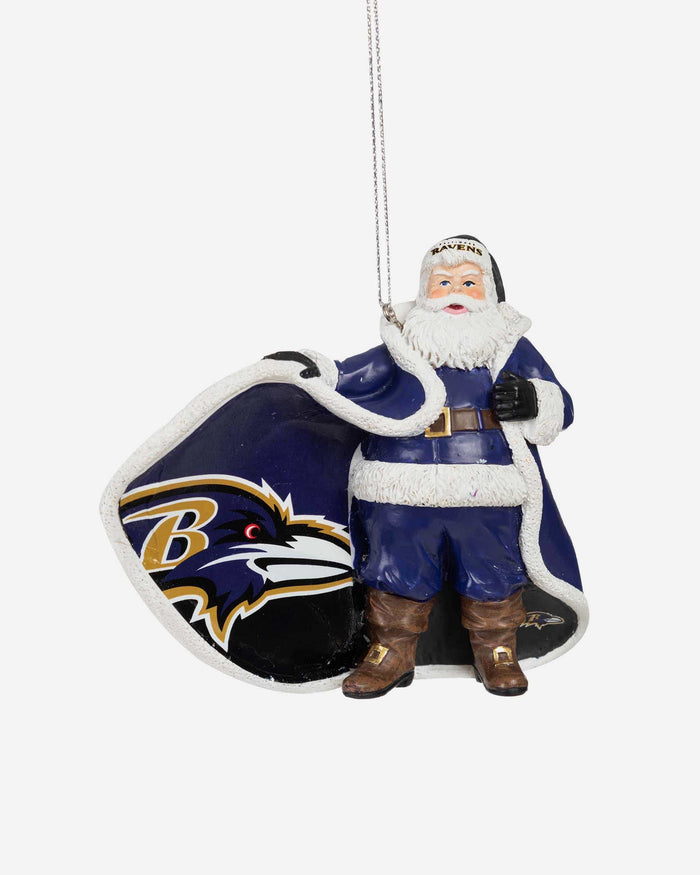 Baltimore Ravens Photoprint Santa Ornament FOCO - FOCO.com