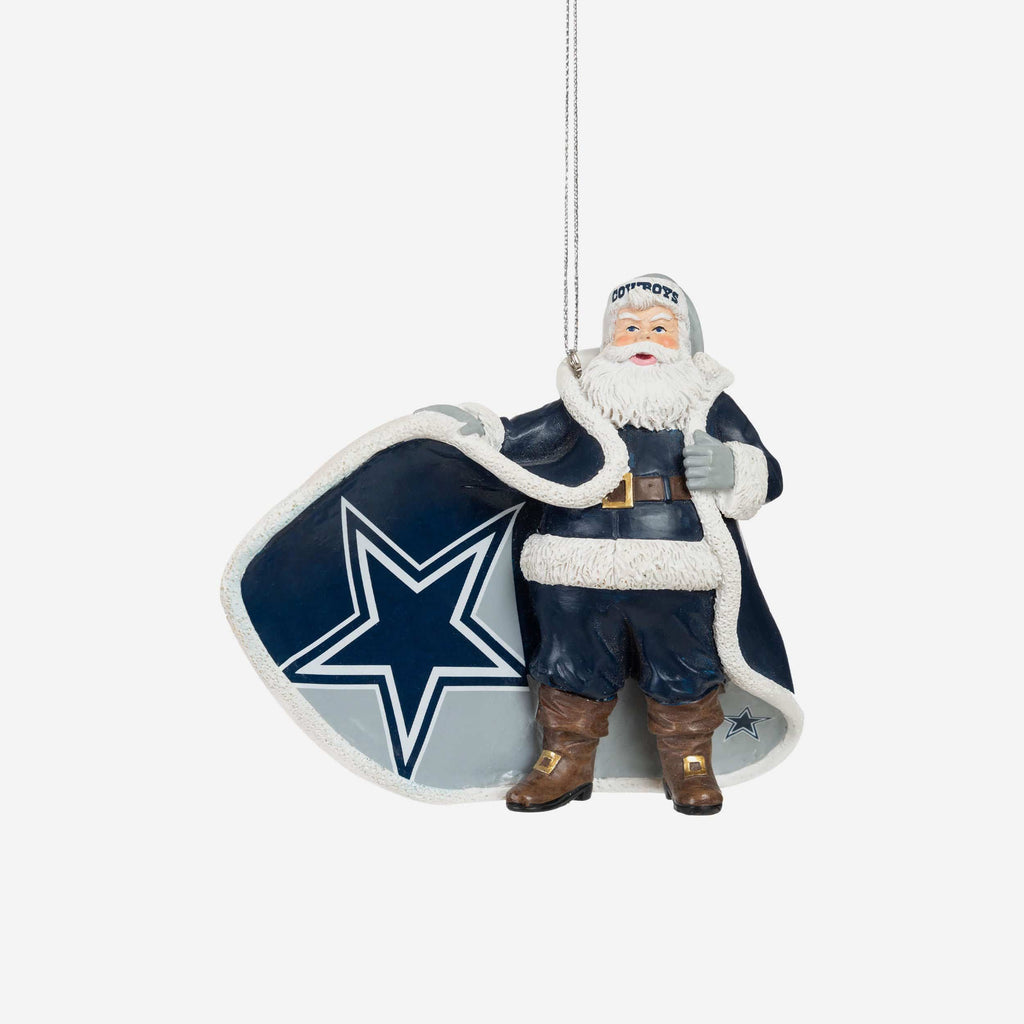 Dallas Cowboys Photoprint Santa Ornament FOCO - FOCO.com