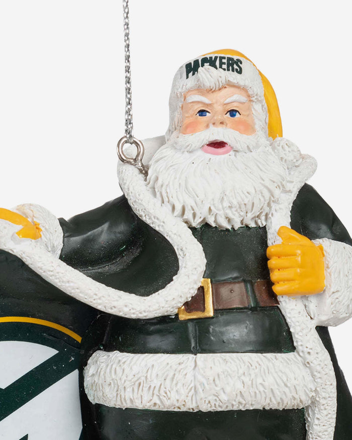 Green Bay Packers Photoprint Santa Ornament FOCO - FOCO.com