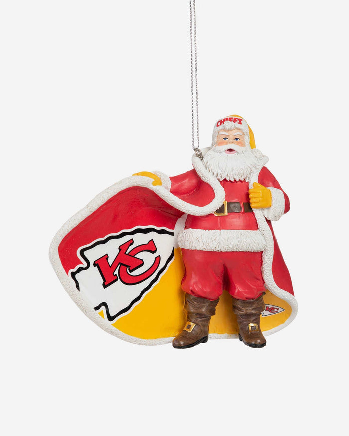 Kansas City Chiefs Photoprint Santa Ornament FOCO - FOCO.com