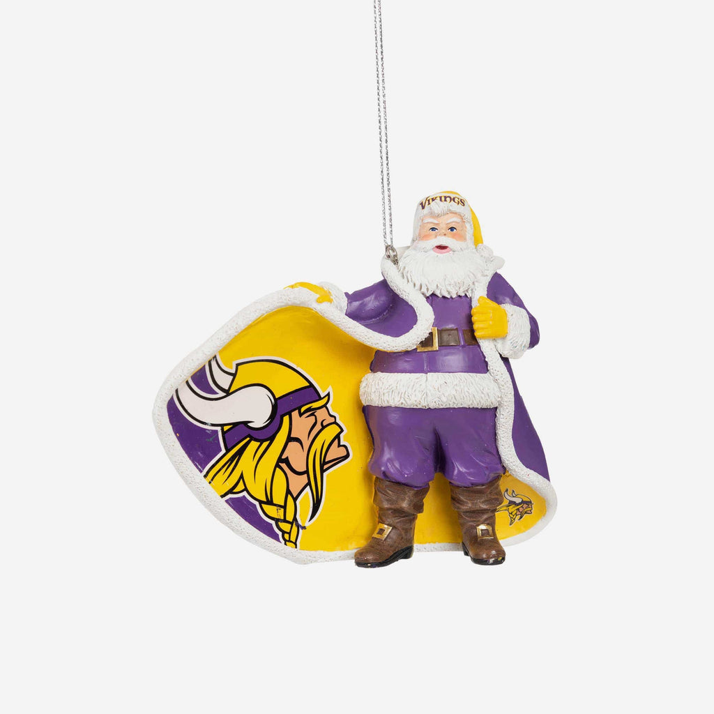 Minnesota Vikings Photoprint Santa Ornament FOCO - FOCO.com