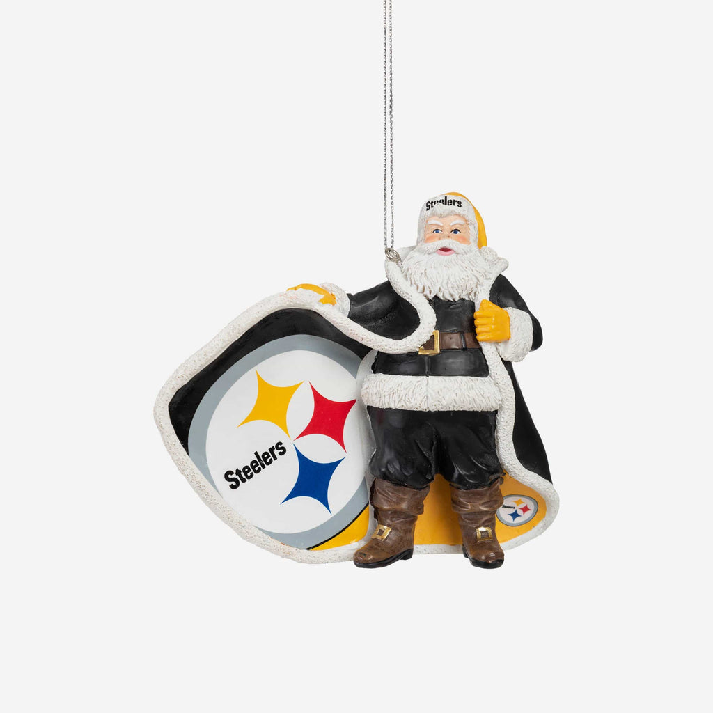 Pittsburgh Steelers Photoprint Santa Ornament FOCO - FOCO.com