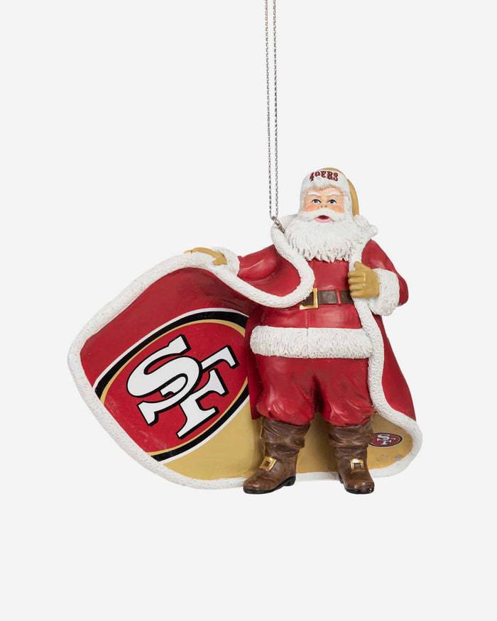 San Francisco 49ers Photoprint Santa Ornament FOCO - FOCO.com