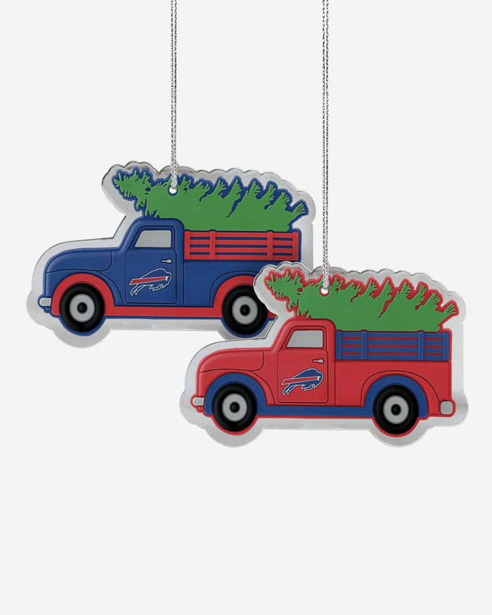 Buffalo Bills 2 Pack Flat Metal Truck Ornaments FOCO - FOCO.com