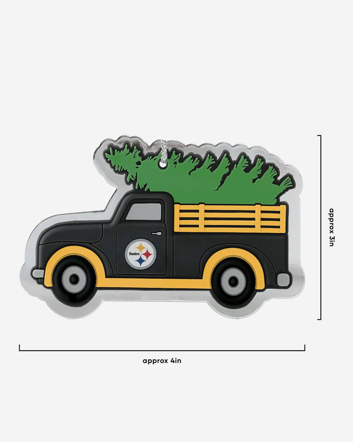 Pittsburgh Steelers 2 Pack Flat Metal Truck Ornaments FOCO - FOCO.com