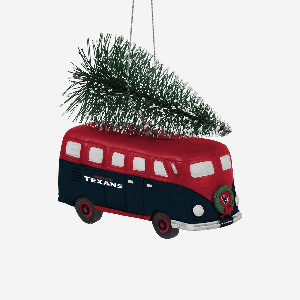 Houston Texans Retro Bus With Tree Ornament Foco - FOCO.com