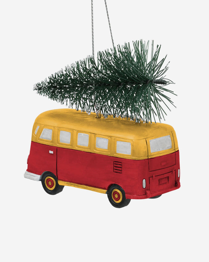 Kansas City Chiefs Retro Bus With Tree Ornament FOCO - FOCO.com