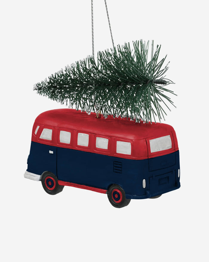 New England Patriots Retro Bus With Tree Ornament FOCO - FOCO.com