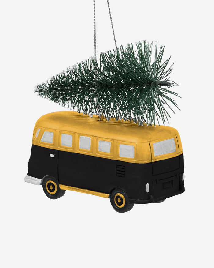 Pittsburgh Steelers Retro Bus With Tree Ornament FOCO - FOCO.com