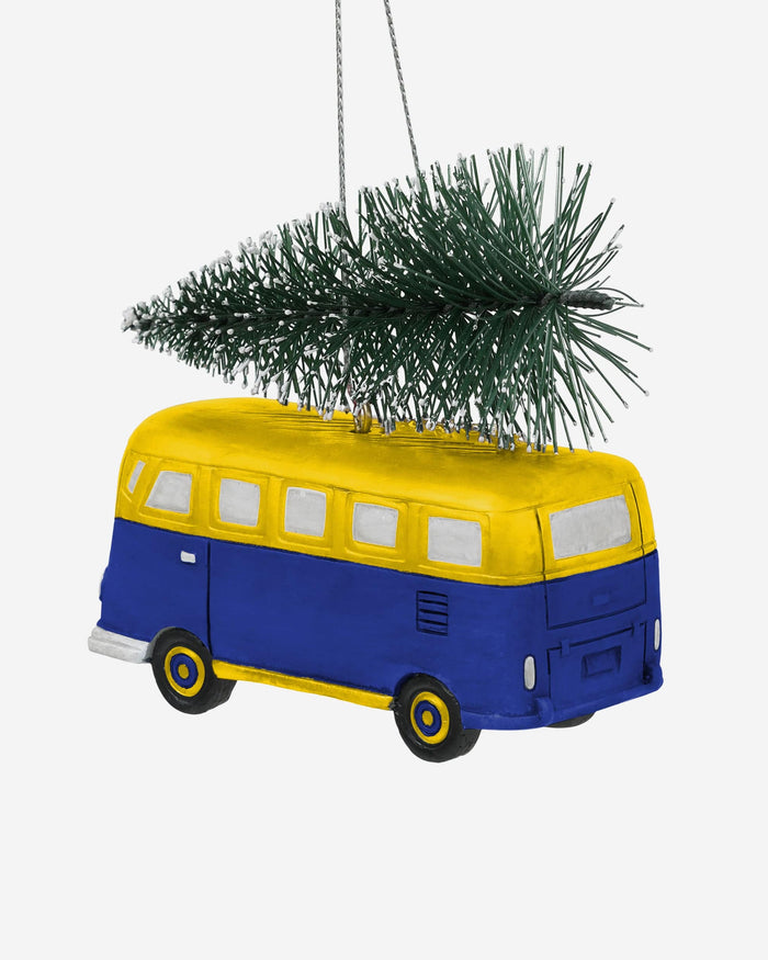 Los Angeles Rams Retro Bus With Tree Ornament Foco - FOCO.com