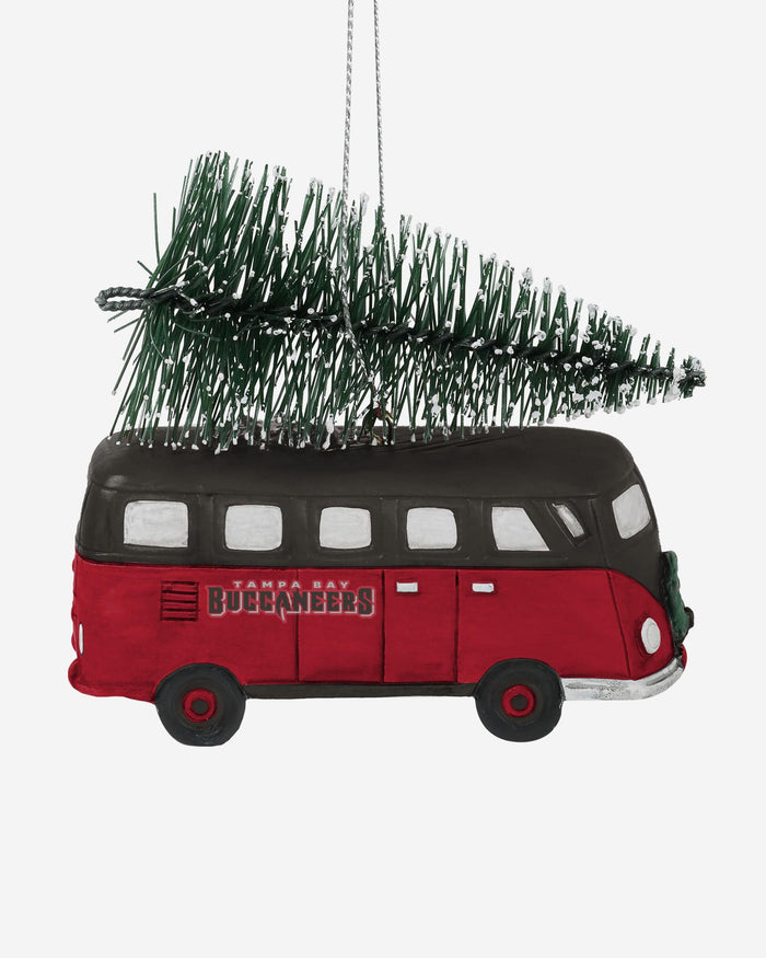 Tampa Bay Buccaneers Retro Bus With Tree Ornament FOCO - FOCO.com