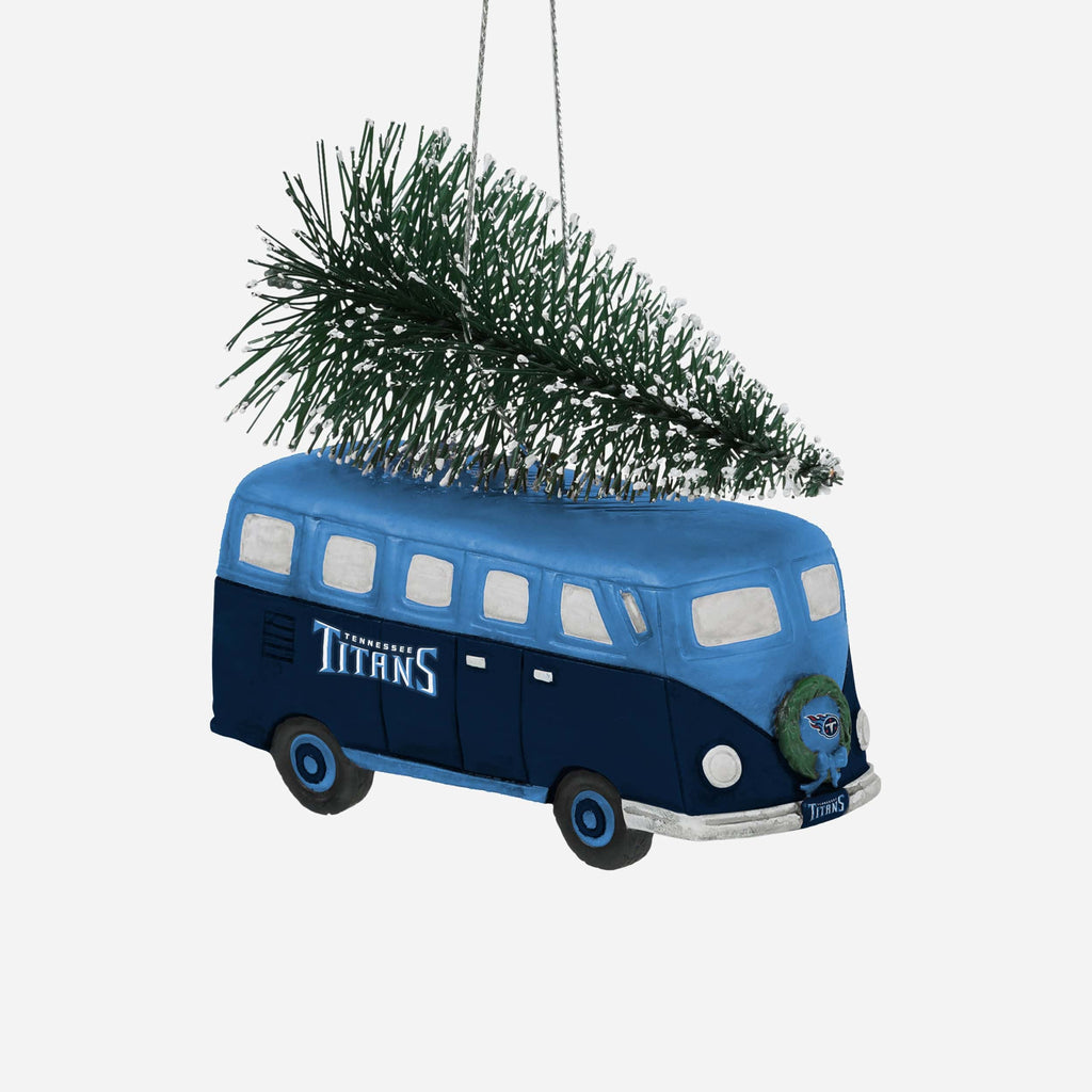 Tennessee Titans Retro Bus With Tree Ornament Foco - FOCO.com