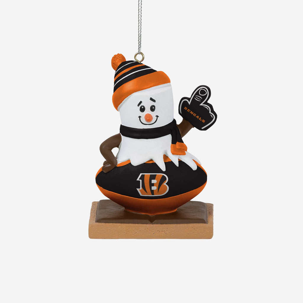 Cincinnati Bengals Smore On Ball Ornament FOCO - FOCO.com