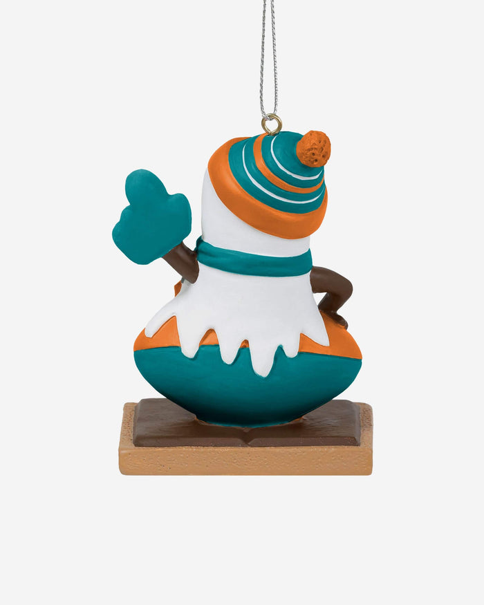 Miami Dolphins Smore On Ball Ornament FOCO - FOCO.com