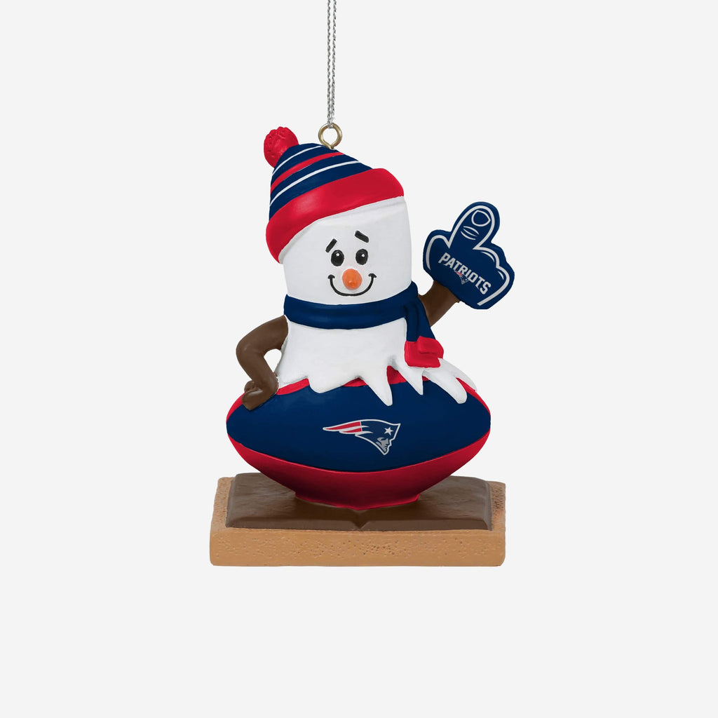 New England Patriots Smore On Ball Ornament FOCO - FOCO.com