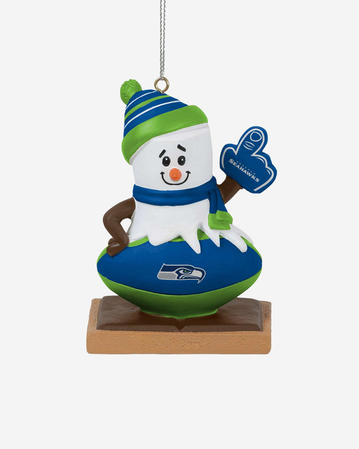 Seattle Seahawks Smore On Ball Ornament FOCO - FOCO.com