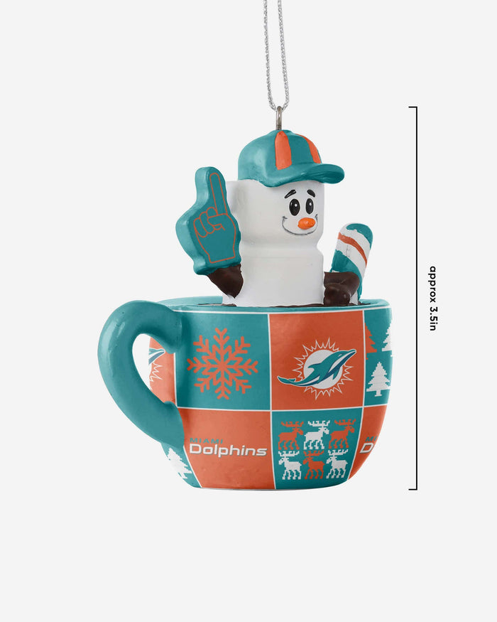 Miami Dolphins Smores Mug Ornament FOCO - FOCO.com