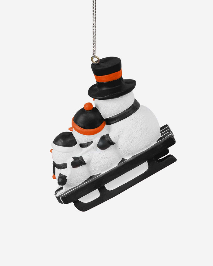 Cincinnati Bengals Sledding Snowmen Ornament FOCO - FOCO.com