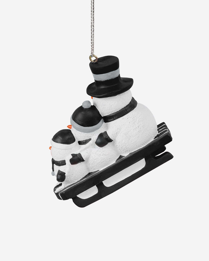 Las Vegas Raiders Sledding Snowmen Ornament FOCO - FOCO.com