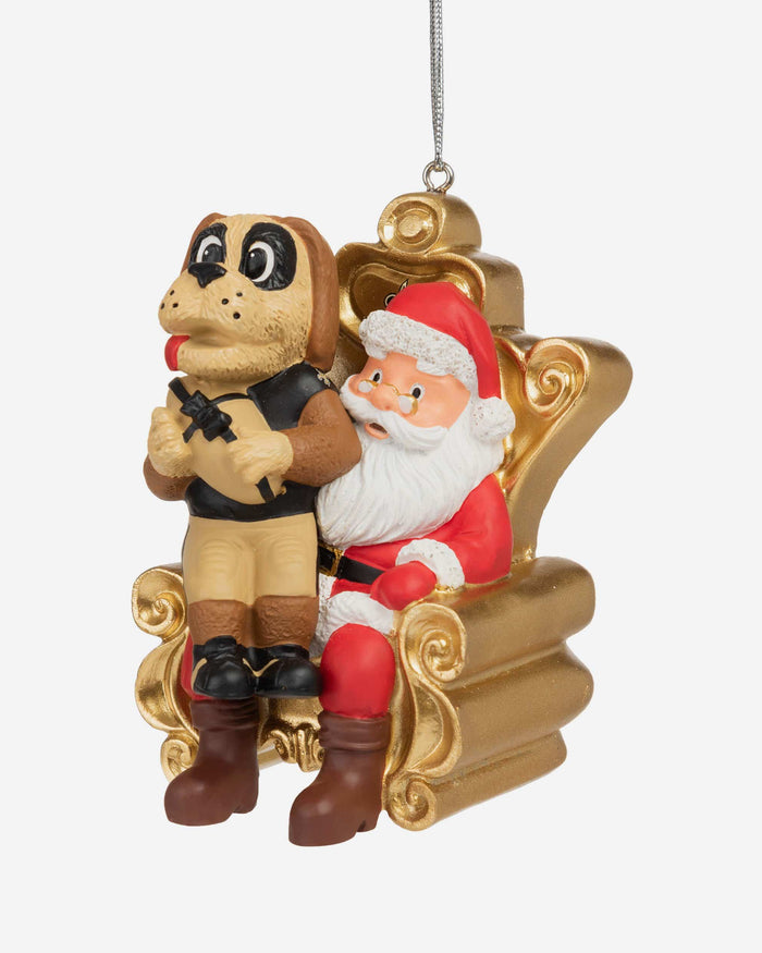 Gumbo New Orleans Saints Mascot On Santa's Lap Ornament FOCO - FOCO.com