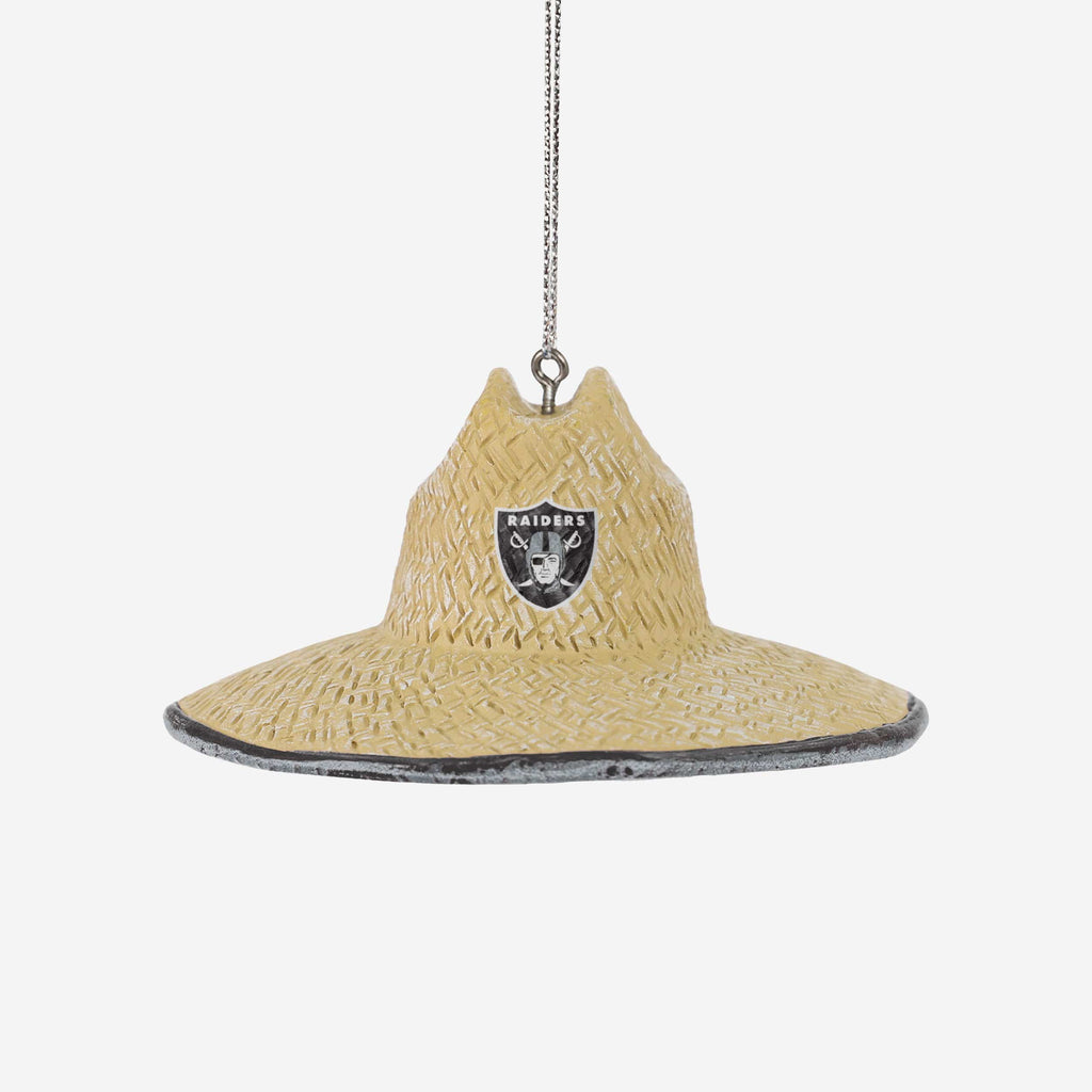 Las Vegas Raiders Straw Hat Ornament FOCO - FOCO.com