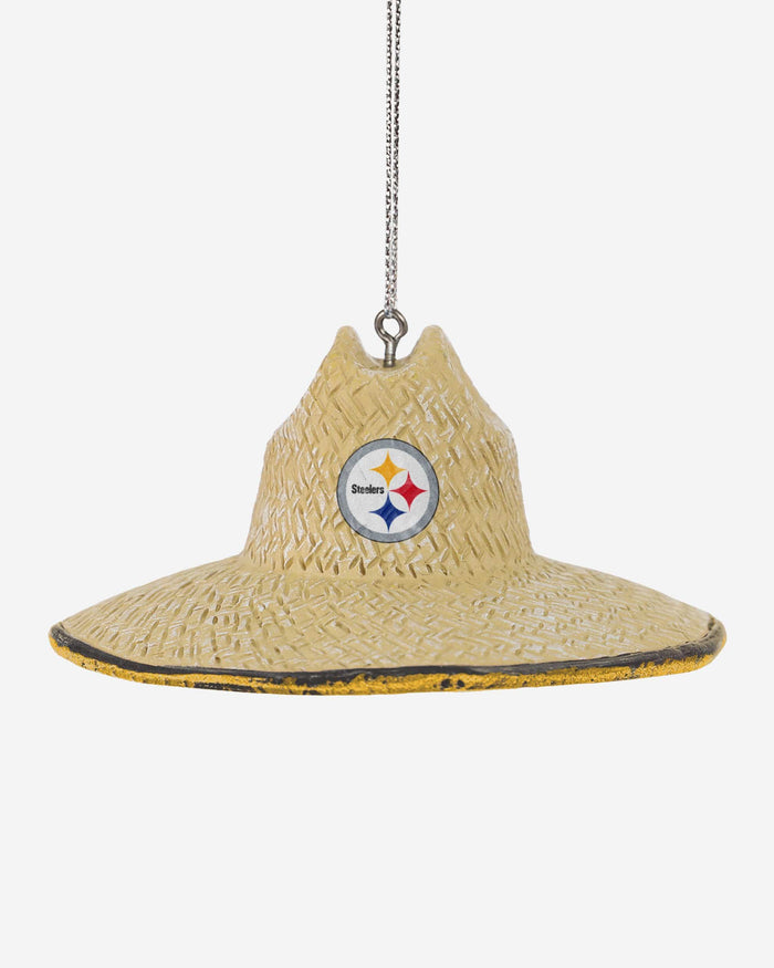 Pittsburgh Steelers Straw Hat Ornament FOCO - FOCO.com