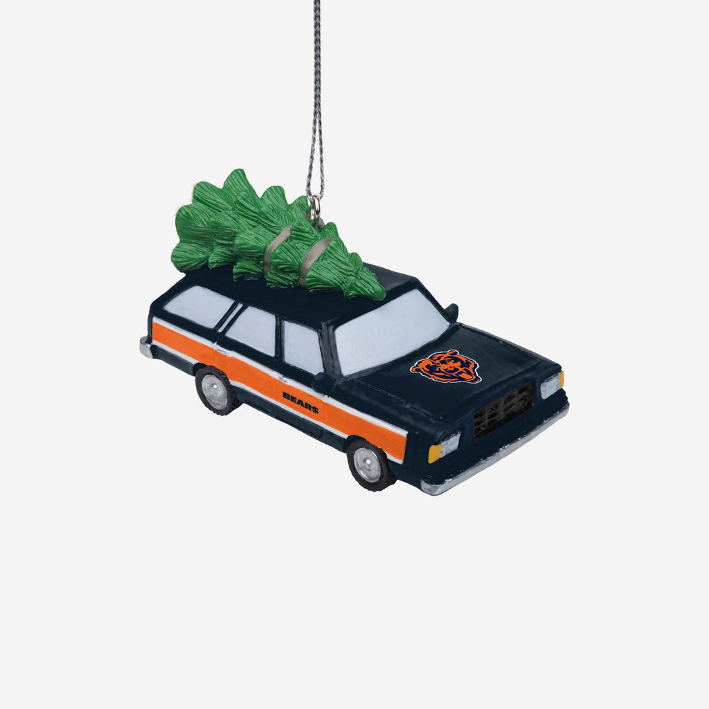 Chicago Bears Station Wagon With Tree Ornament FOCO - FOCO.com