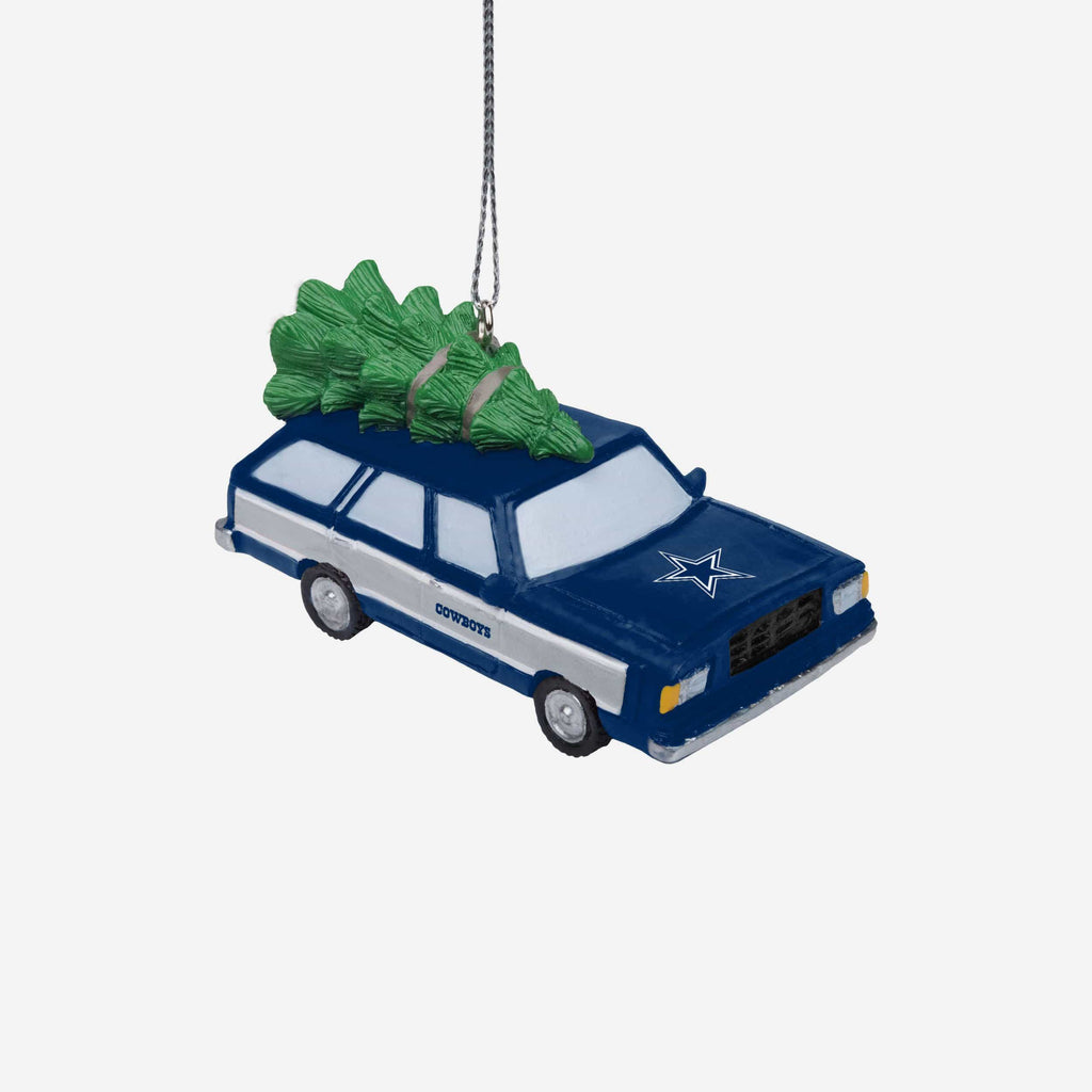 Dallas Cowboys Station Wagon With Tree Ornament FOCO - FOCO.com