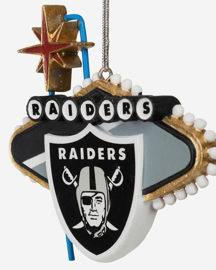 Las Vegas Raiders 2 Pack Thematic Ornament Set FOCO - FOCO.com