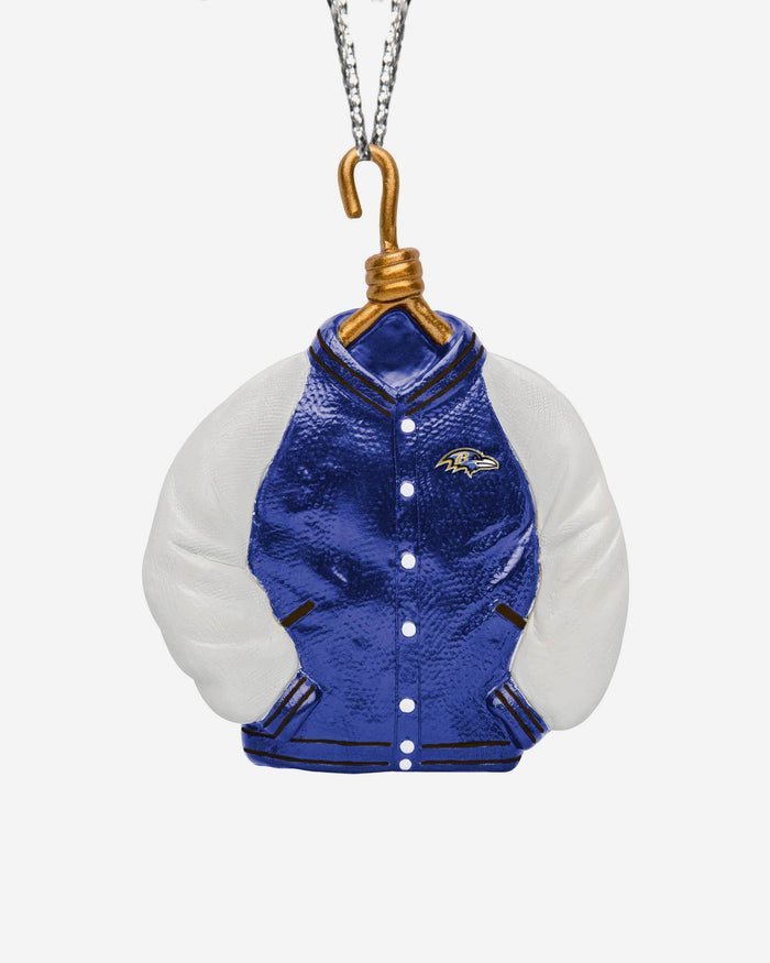 Baltimore Ravens Varsity Jacket Ornament FOCO - FOCO.com