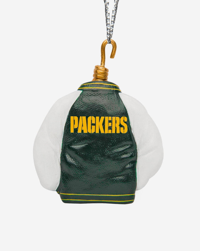 Green Bay Packers Varsity Jacket Ornament FOCO - FOCO.com