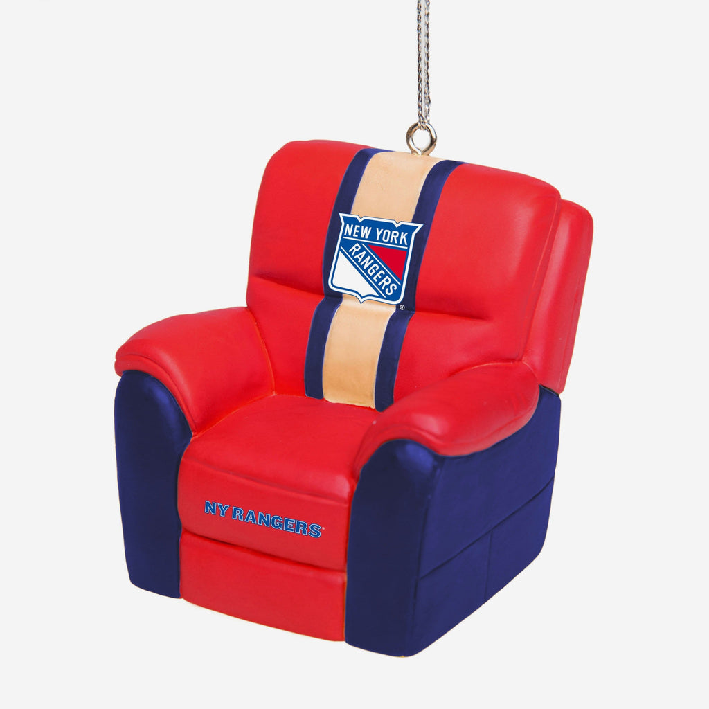 New York Rangers Reclining Chair Ornament FOCO - FOCO.com