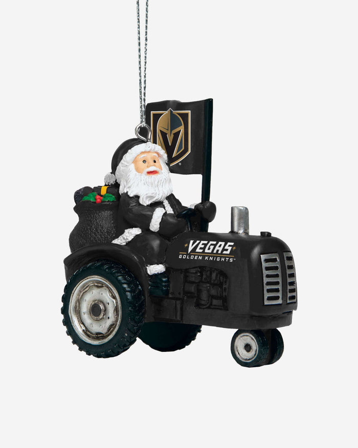 Vegas Golden Knights Santa Riding Tractor Ornament FOCO - FOCO.com