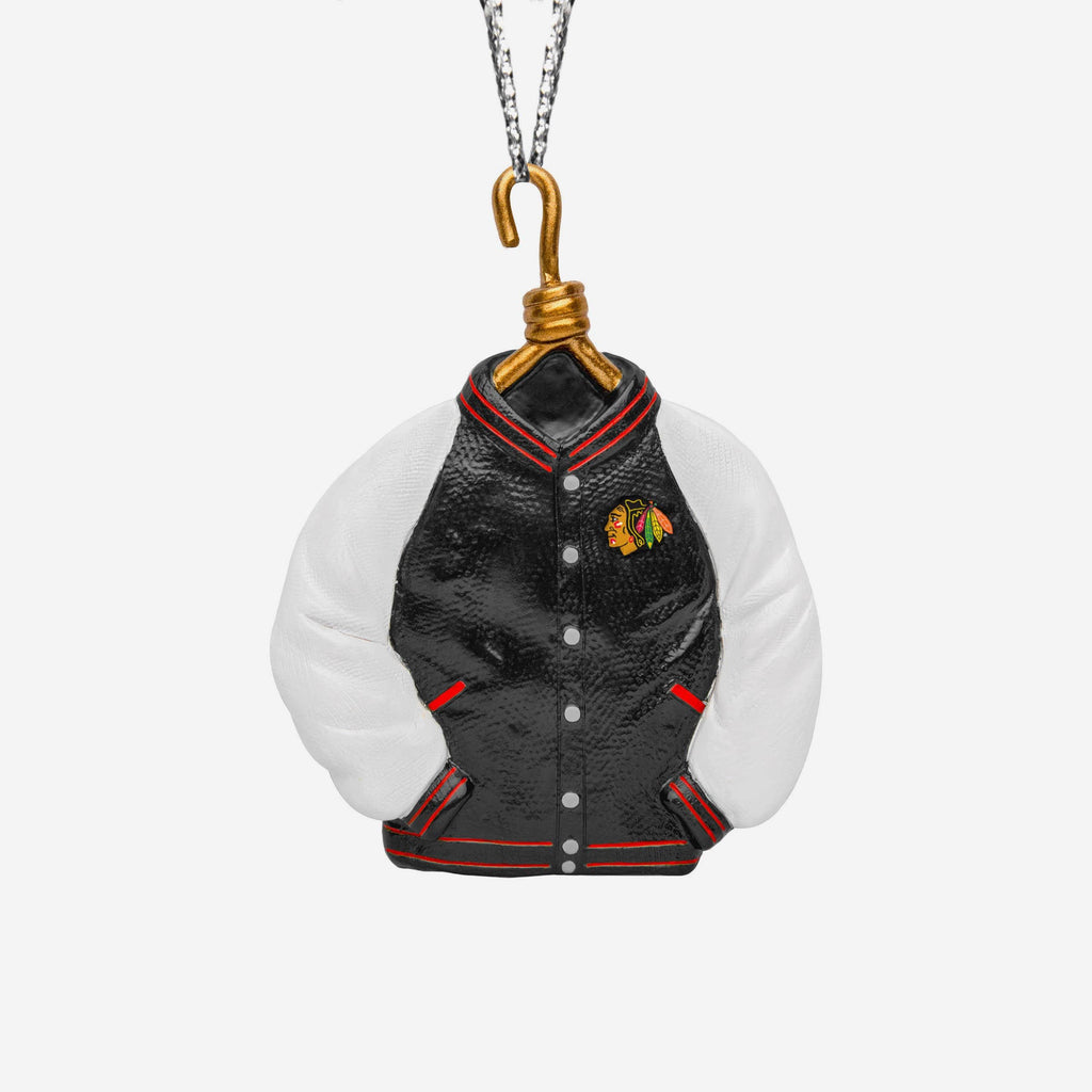 Chicago Blackhawks Varsity Jacket Ornament FOCO - FOCO.com