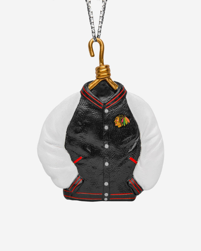 Chicago Blackhawks Varsity Jacket Ornament FOCO - FOCO.com