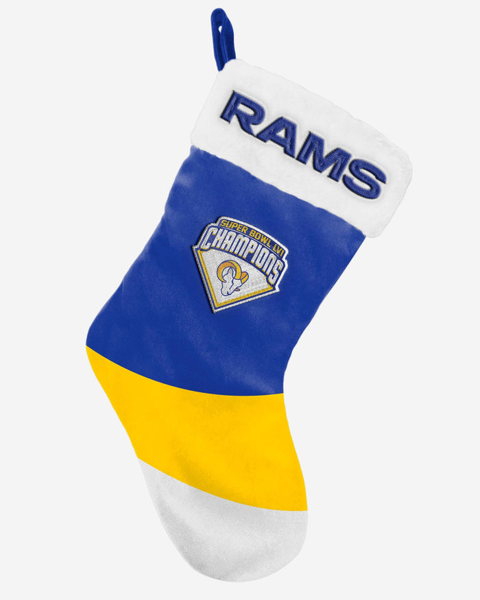 Los Angeles Rams Super Bowl LVI Champions Stocking FOCO - FOCO.com