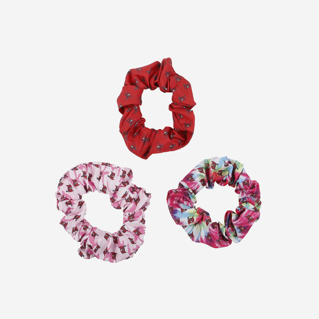 Tampa Bay Buccaneers Mini Print 3 Pack Scrunchies FOCO - FOCO.com