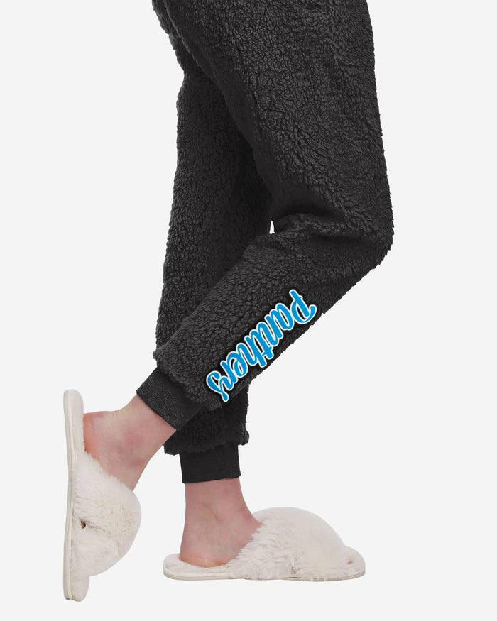 Carolina Panthers Womens Sherpa Lounge Set FOCO - FOCO.com