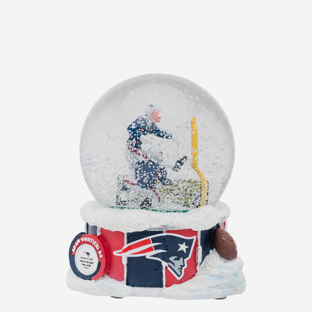 New England Patriots Iconic Moment Snow Globe FOCO - FOCO.com