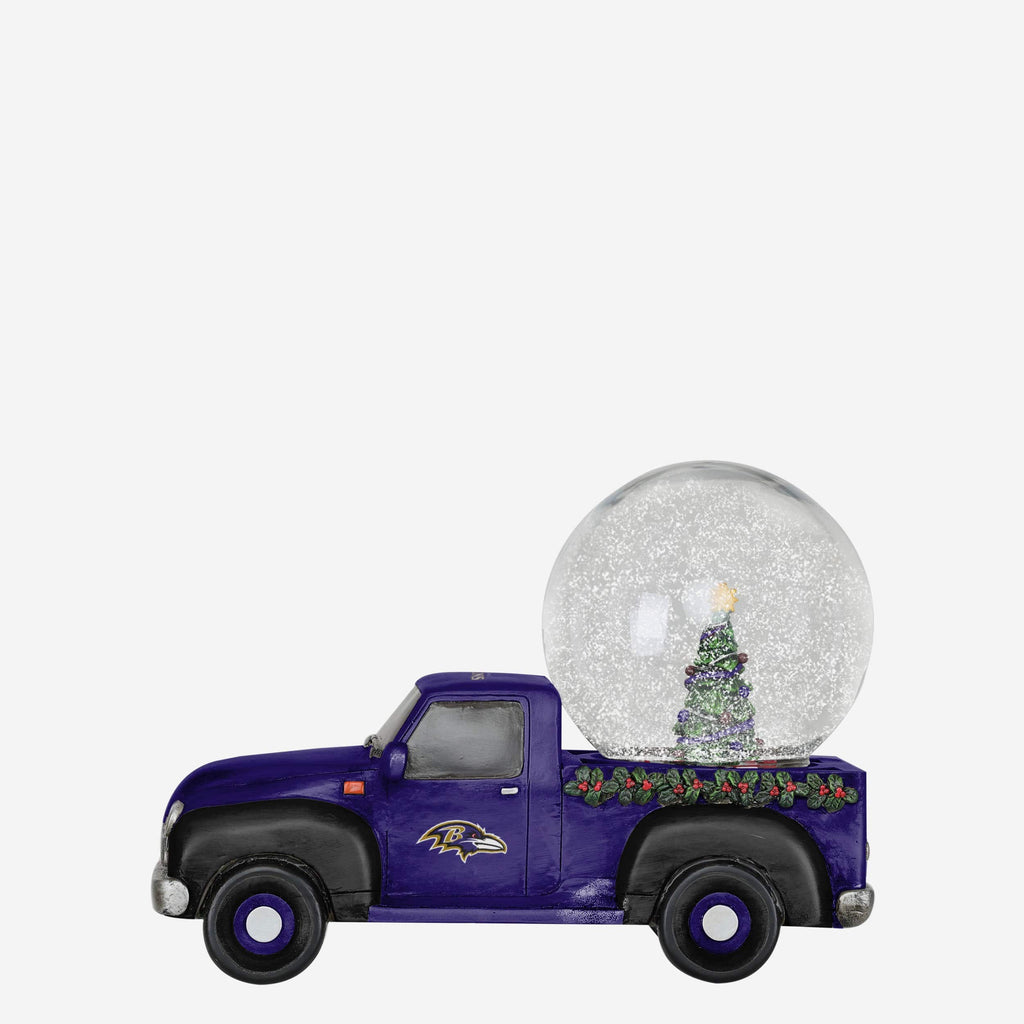 Baltimore Ravens Pickup Truck Snow Globe FOCO - FOCO.com