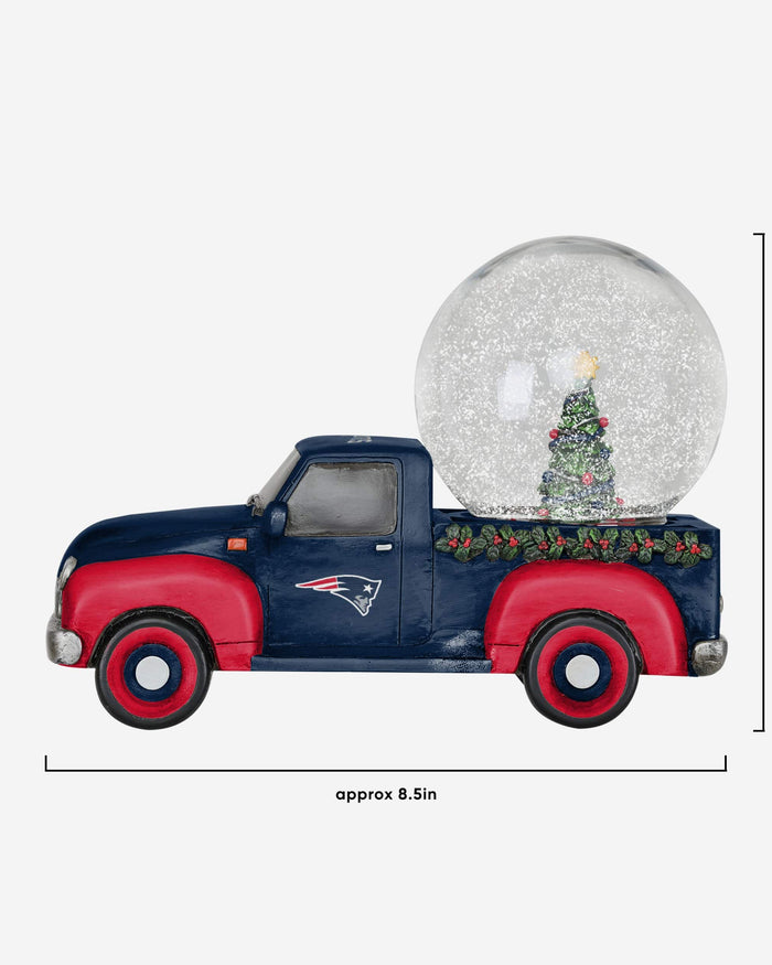 New England Patriots Pickup Truck Snow Globe FOCO - FOCO.com