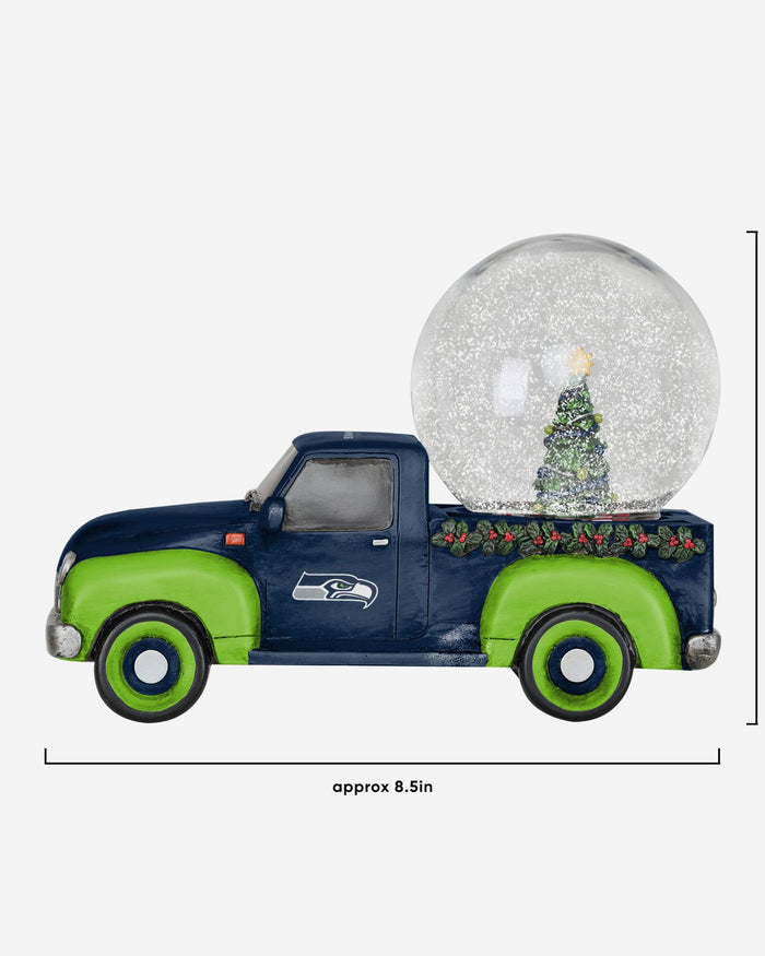 Seattle Seahawks Pickup Truck Snow Globe FOCO - FOCO.com