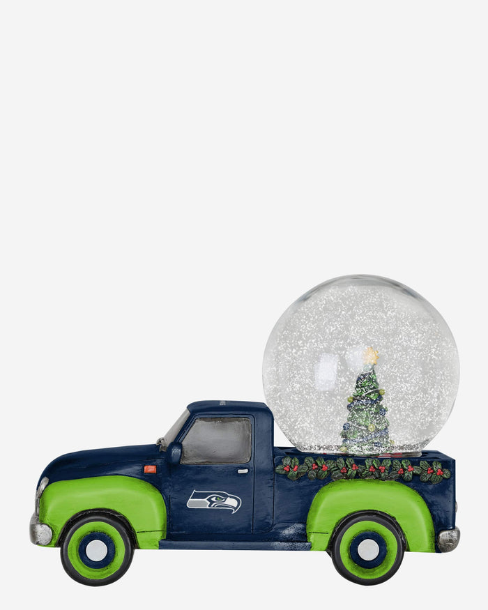 Seattle Seahawks Pickup Truck Snow Globe FOCO - FOCO.com