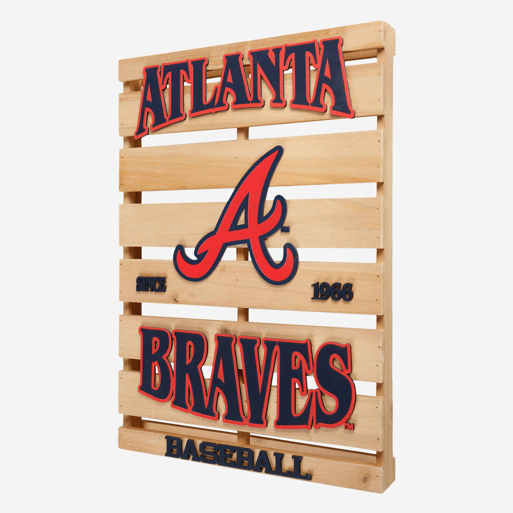 Atlanta Braves Wood Pallet Sign FOCO - FOCO.com