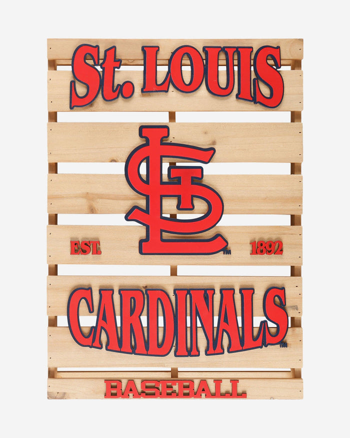 St Louis Cardinals Wood Pallet Sign FOCO - FOCO.com