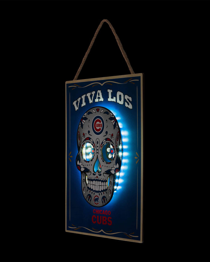 Chicago Cubs Day Of The Dead LED Sign FOCO - FOCO.com