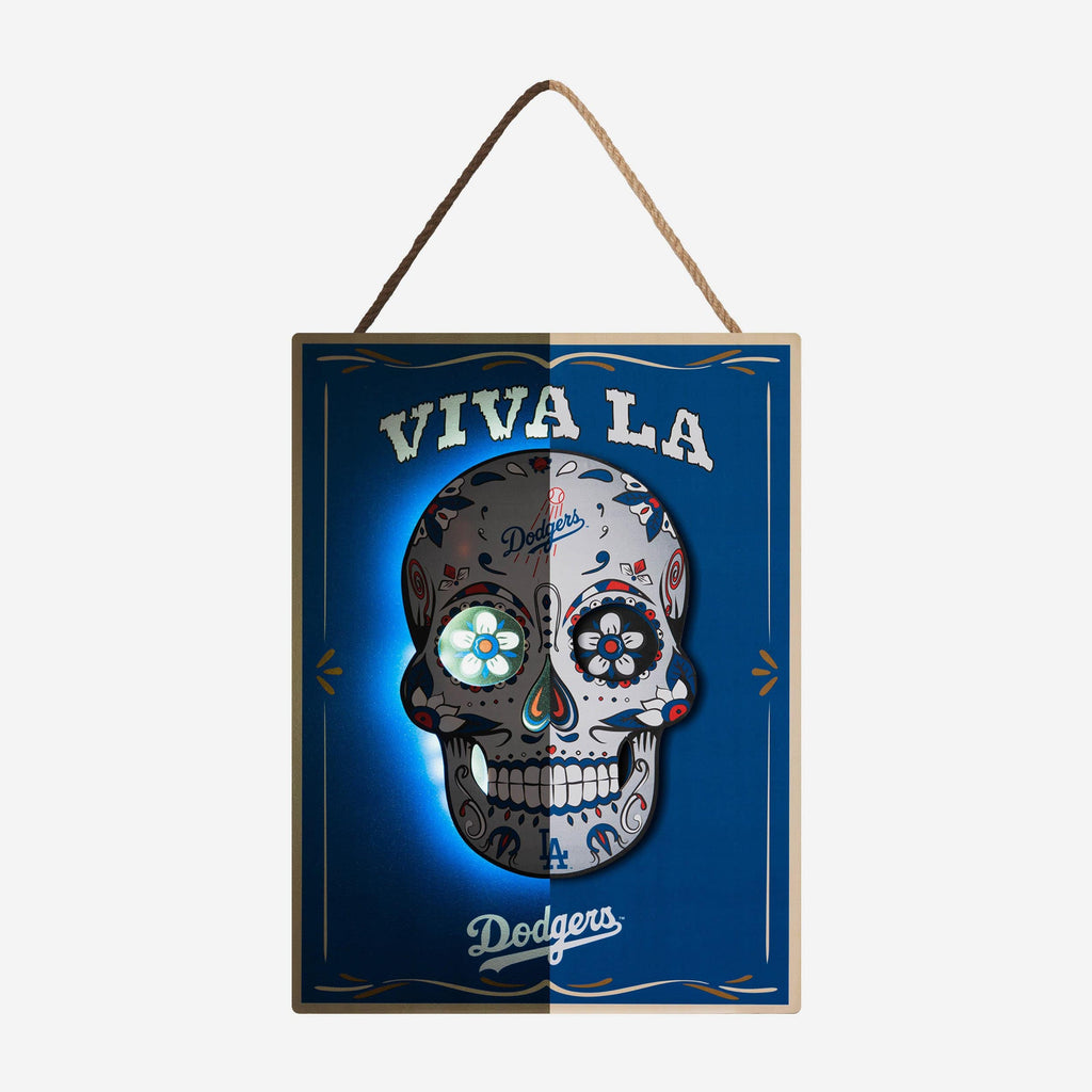 Los Angeles Dodgers Day Of The Dead LED Sign FOCO - FOCO.com