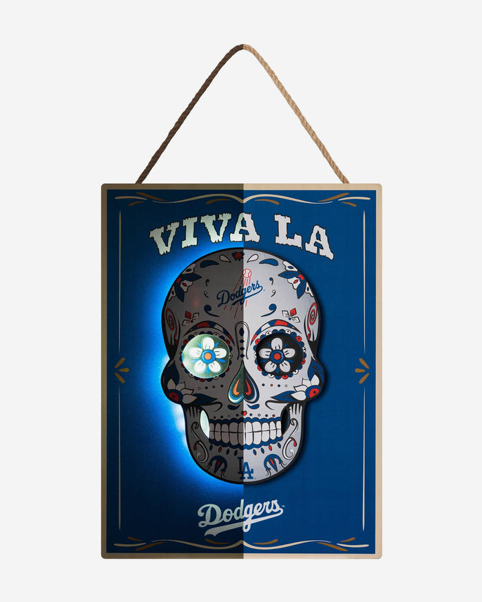 Los Angeles Dodgers Day Of The Dead LED Sign FOCO - FOCO.com
